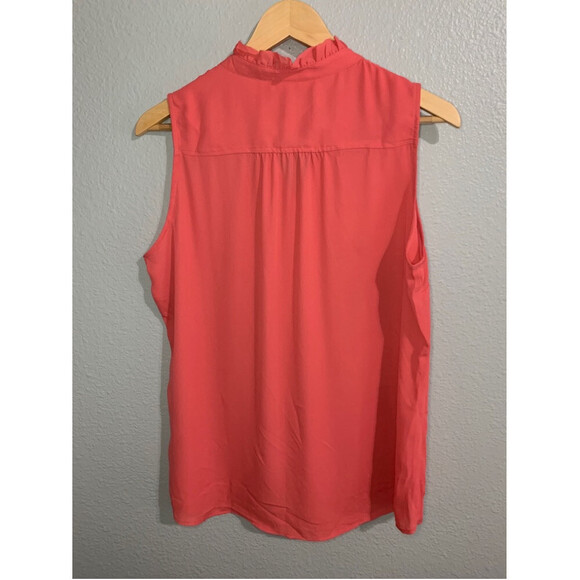 Banana Republic‎ Pink Ruffle Sleeveless Tank Top Camisole Women Medium - Picture 2 of 5